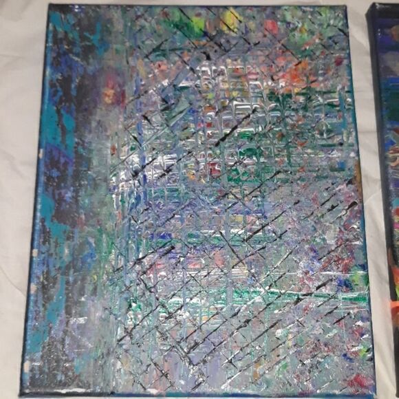 Original Abstract Art By K.A.T. Two 8"×10" - Picture 3 of 3